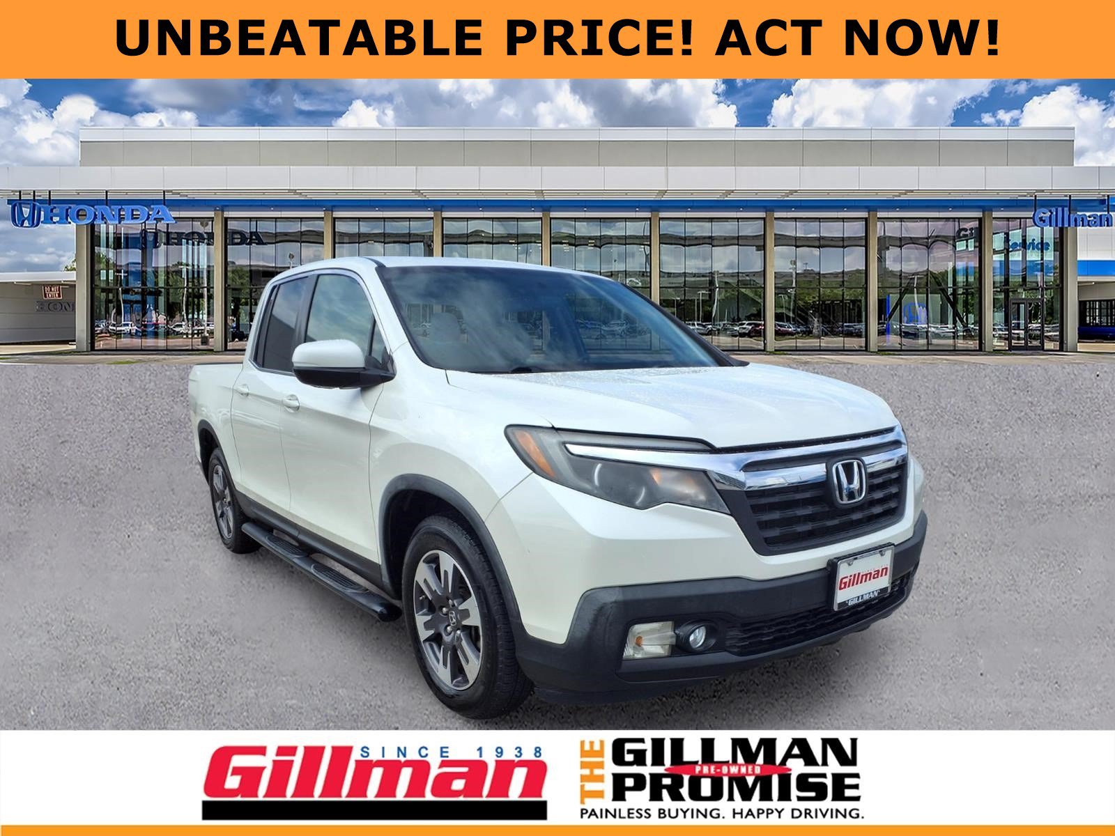 Certified 2017 Honda Ridgeline RTL image 1