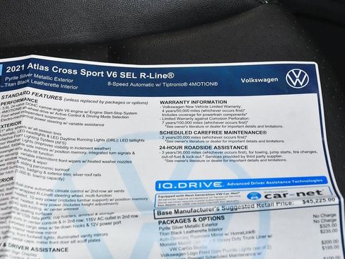 Used 2021 Volkswagen Atlas Cross Sport SEL R-Line image 59