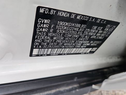 Certified 2026 Honda HR-V Sport image 14