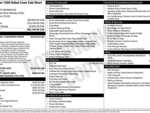 Used 2023 RAM 1500 Rebel w/ Rebel Level 2 Equipment Group AWD/4WD image 3