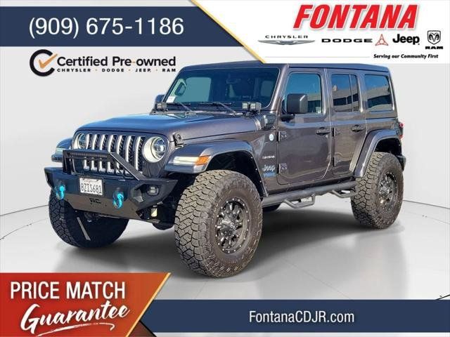 Certified 2021 Jeep Wrangler Unlimited Sahara w/ Cold Weather Group AWD/4WD image 1