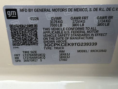 New 2026 Chevrolet Silverado 1500 Custom Trail Boss w/ LPO, Dark Essentials Package AWD/4WD image 21