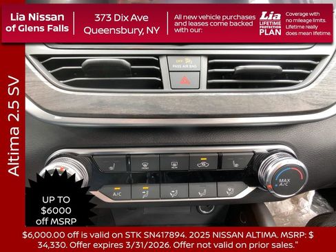 New 2025 Nissan Altima 2.5 SV w/ SV Premium Package image 20