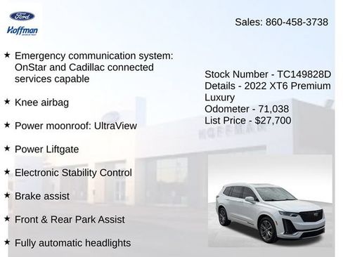 Used 2022 Cadillac XT6 Premium Luxury AWD/4WD image 30