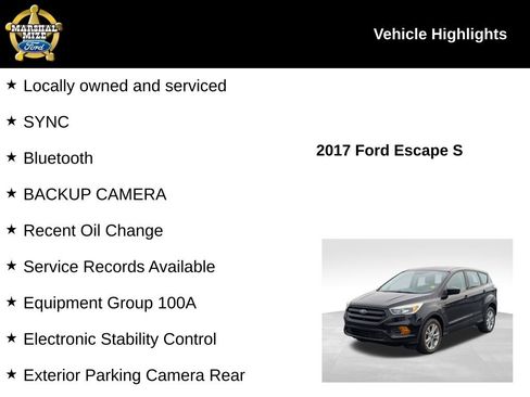 Used 2017 Ford Escape S image 2