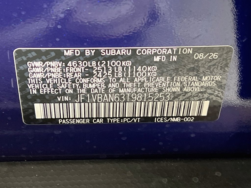 New 2026 Subaru WRX Limited AWD/4WD image 23