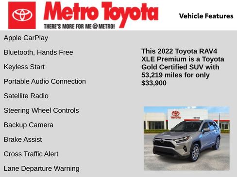Certified 2022 Toyota RAV4 XLE Premium AWD/4WD image 16