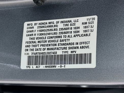 Used 2020 Honda CR-V EX-L image 12