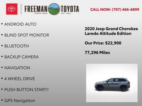 Used 2020 Jeep Grand Cherokee Altitude AWD/4WD image 11