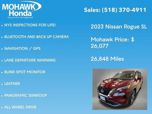 Used 2023 Nissan Rogue SL w/ SL Premium Package AWD/4WD image 7