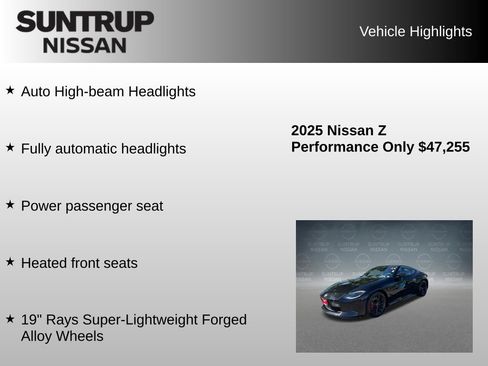 Used 2025 Nissan Z Performance w/ Floor Mat Package RWD image 16