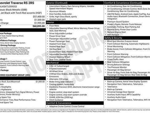 New 2026 Chevrolet Traverse RS AWD/4WD image 5