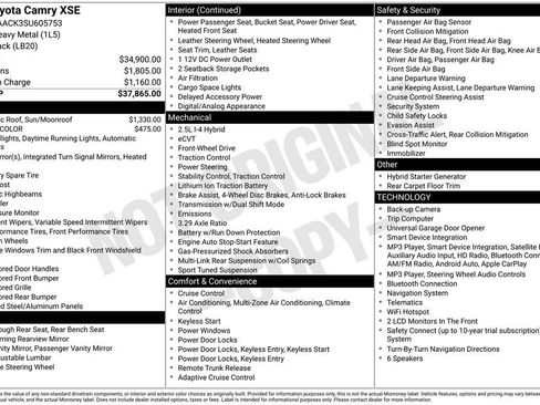 Used 2025 Toyota Camry XSE FWD image 3
