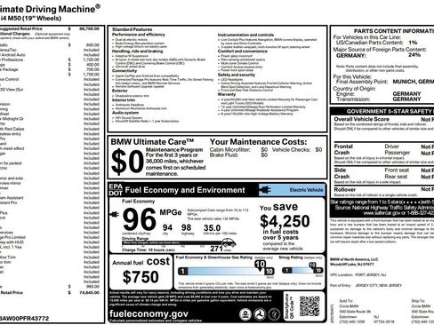 Used 2023 BMW i4 M50 image 2