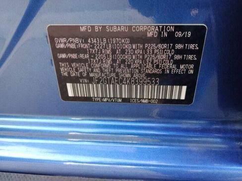 Used 2019 Subaru Crosstrek 2.0i Premium w/ Eyesight System AWD/4WD image 12