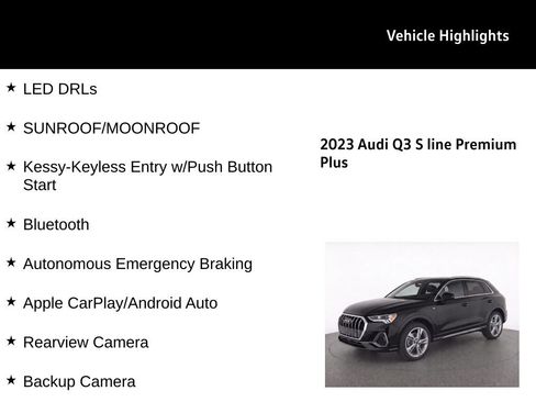 Used 2023 Audi Q3 2.0T Premium Plus w/ Premium Plus Package AWD/4WD image 18