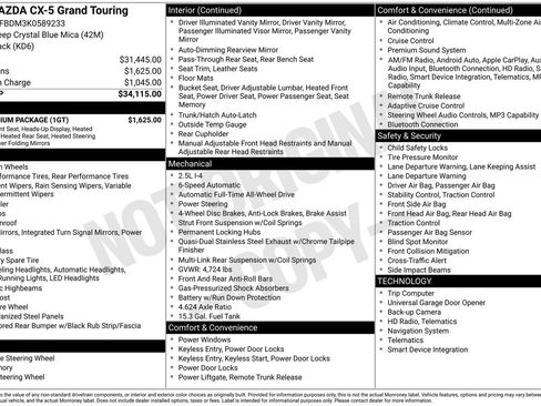 Used 2019 MAZDA CX-5 Grand Touring w/ GT Premium Package image 40