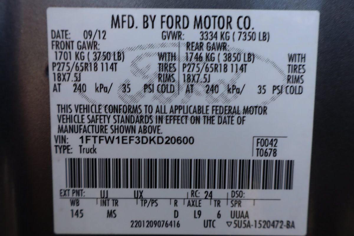 Used 2013 Ford F150 XLT w/ Luxury Equipment Group AWD/4WD image 44