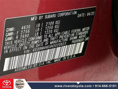 Used 2022 Subaru Legacy Limited image 24