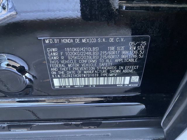 Certified 2026 Honda HR-V LX image 35
