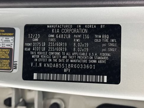 Certified 2024 Kia EV9 Light Long Range RWD image 41