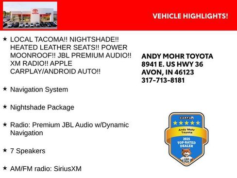 Used 2023 Toyota Tacoma Limited w/ Nightshade Package AWD/4WD image 2