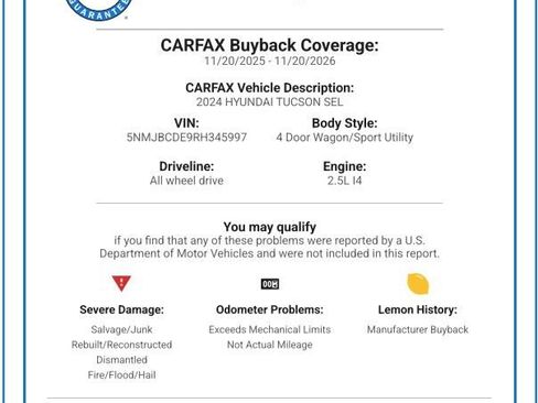 Certified 2024 Hyundai Tucson SEL image 2