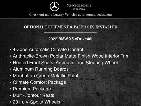 Used 2022 BMW X5 xDrive40i w/ Premium Package AWD/4WD image 4