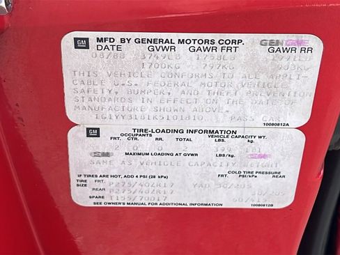 Used 1989 Chevrolet Corvette Base image 13