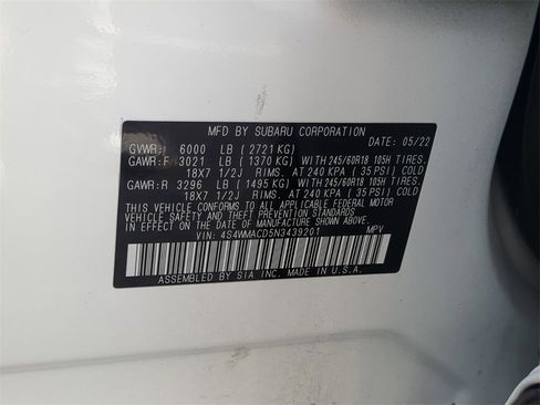 Certified 2022 Subaru Ascent Premium w/ Convenience Package image 35