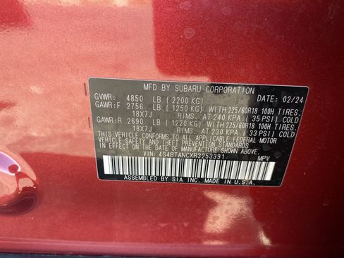 Used 2024 Subaru Outback Limited AWD/4WD image 33