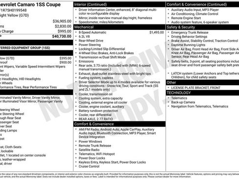 Used 2017 Chevrolet Camaro SS image 15