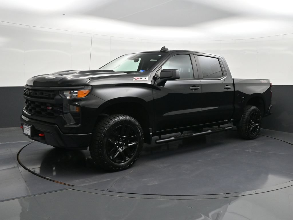 Certified 2023 Chevrolet Silverado 1500 Custom Trail Boss w/ LPO, Dark Essentials Package AWD/4WD image 1