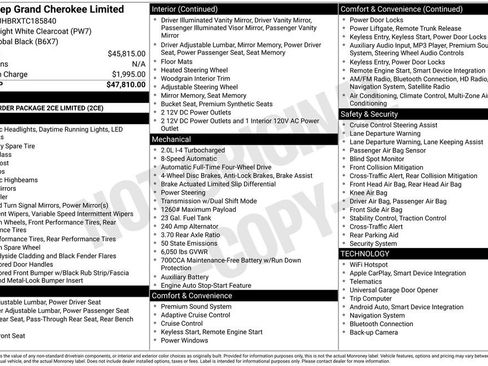 New 2026 Jeep Grand Cherokee Limited AWD/4WD image 6
