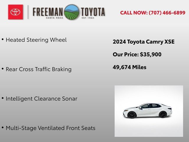 Used 2024 Toyota Camry XSE w/ Navigation Package FWD image 11