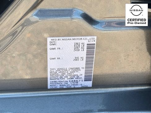 Certified 2025 Nissan Altima 2.5 SV FWD image 29