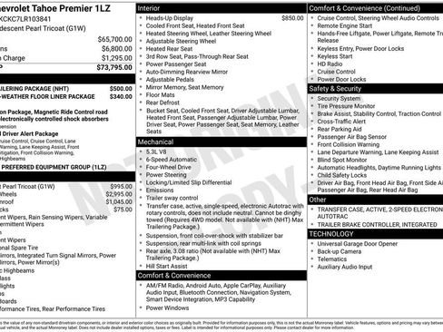 Used 2020 Chevrolet Tahoe Premier w/ Max Trailering Package image 13