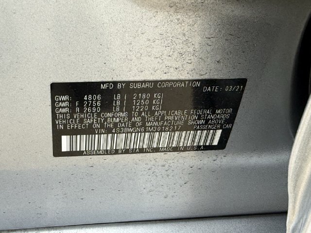 Used 2021 Subaru Legacy Limited XT AWD/4WD image 34
