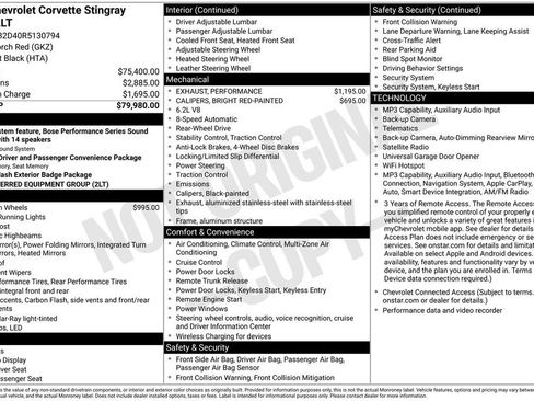 Used 2024 Chevrolet Corvette Stingray Preferred Cpe w/ 2LT RWD image 6
