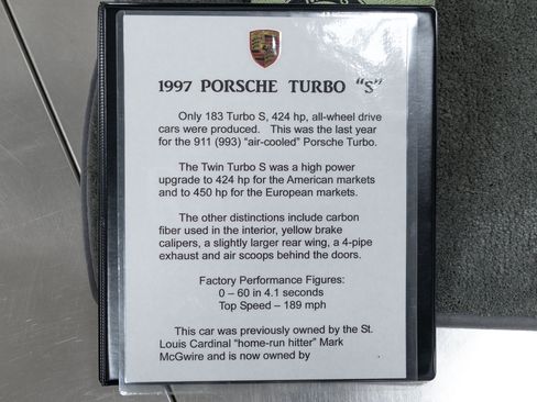 Used 1997 Porsche 911 Turbo S AWD/4WD image 85