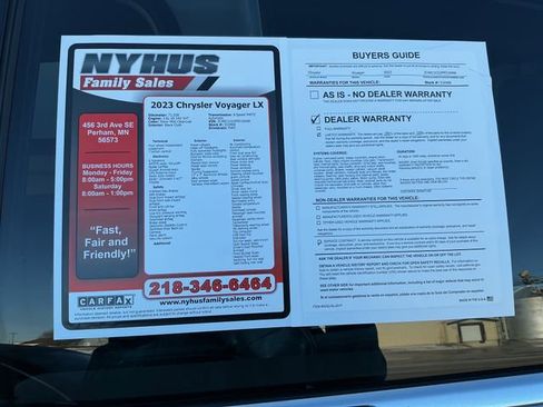 Used 2023 Chrysler Voyager LX FWD image 57