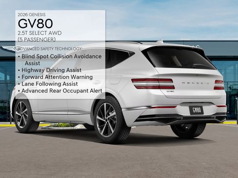 New 2026 Genesis GV80 2.5T Select AWD/4WD image 7