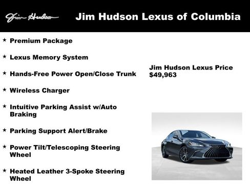 Used 2025 Lexus ES 350 w/ Premium Package FWD image 3