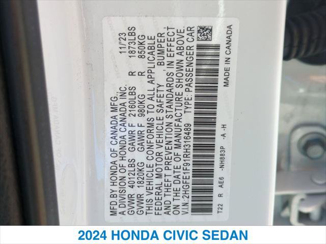 Certified 2024 Honda Civic Touring image 27