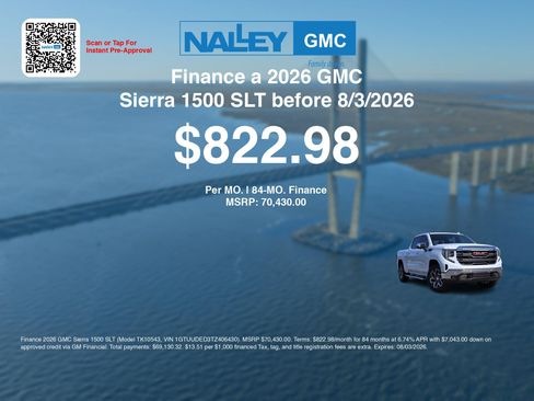 New 2026 GMC Sierra 1500 SLT w/ SLT Premium Plus Package AWD/4WD image 7