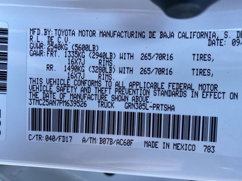 Used 2023 Toyota Tacoma TRD Off-Road image 55