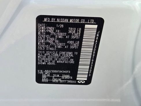 New 2026 INFINITI QX80 4WD w/ Sport Exterior Package image 23