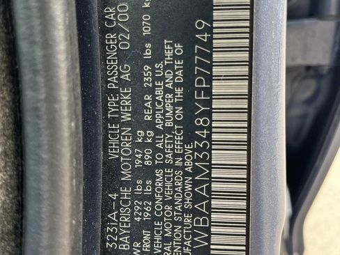 Used 2000 BMW 323i Sedan RWD image 11
