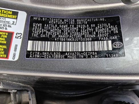 Used 2018 Toyota Camry XSE FWD image 38