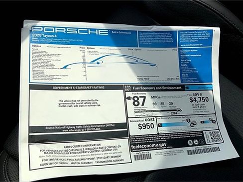 New 2025 Porsche Taycan image 38